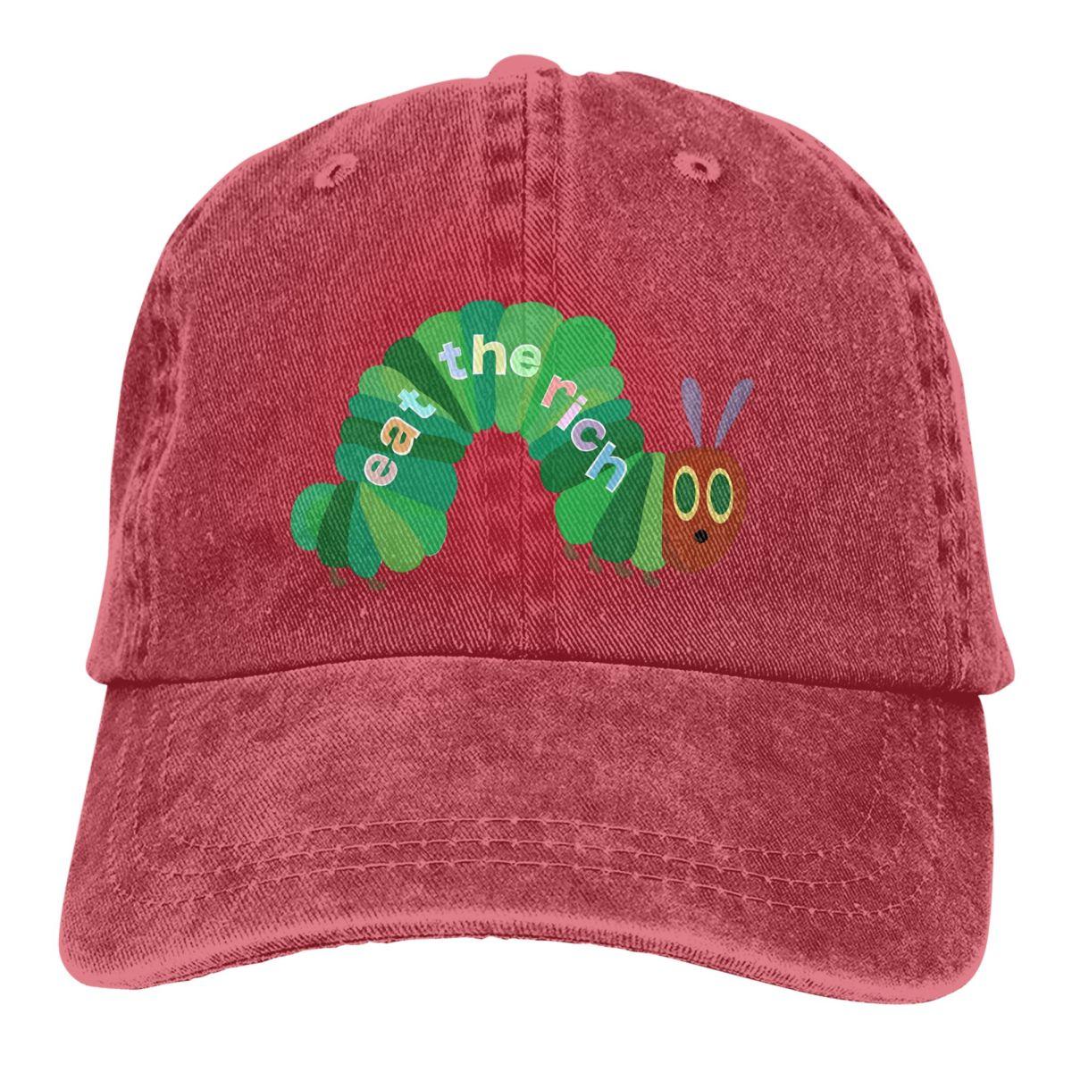 Colorbobble CAP Eet de rijke hongerige rups honkbalpet unisex hoeden dames vizier bescherming snapback petten One Size