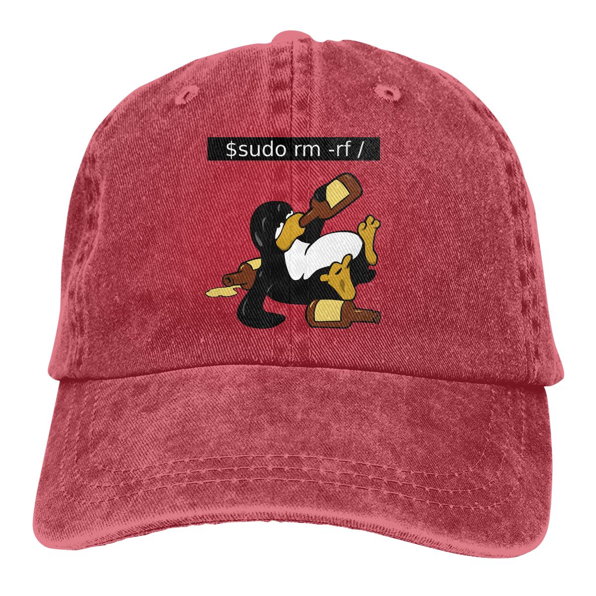 Colorbobble CAP Command Baseball Caps Pet Linux Besturingssysteem Tux Penguin Zonnescherm Hoeden voor Unisex One Size