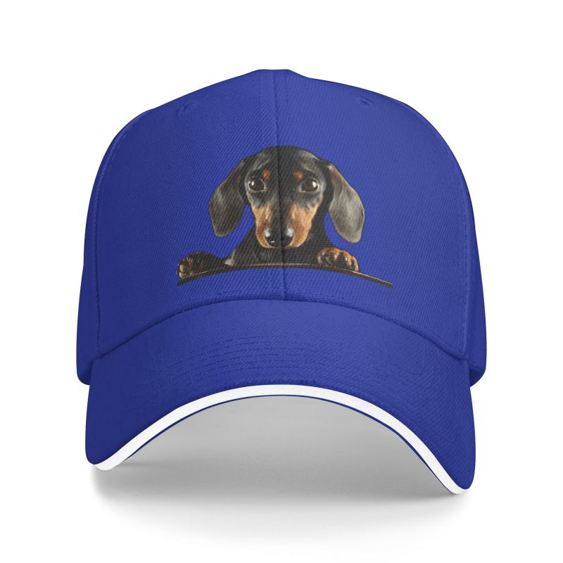 EUROLA Gepersonaliseerde Teckel Hond Baseball Cap Hip Hop Dames Unisex Verstelbare Huisdieren Dier Papa Hoed Zomer Baseball Cap