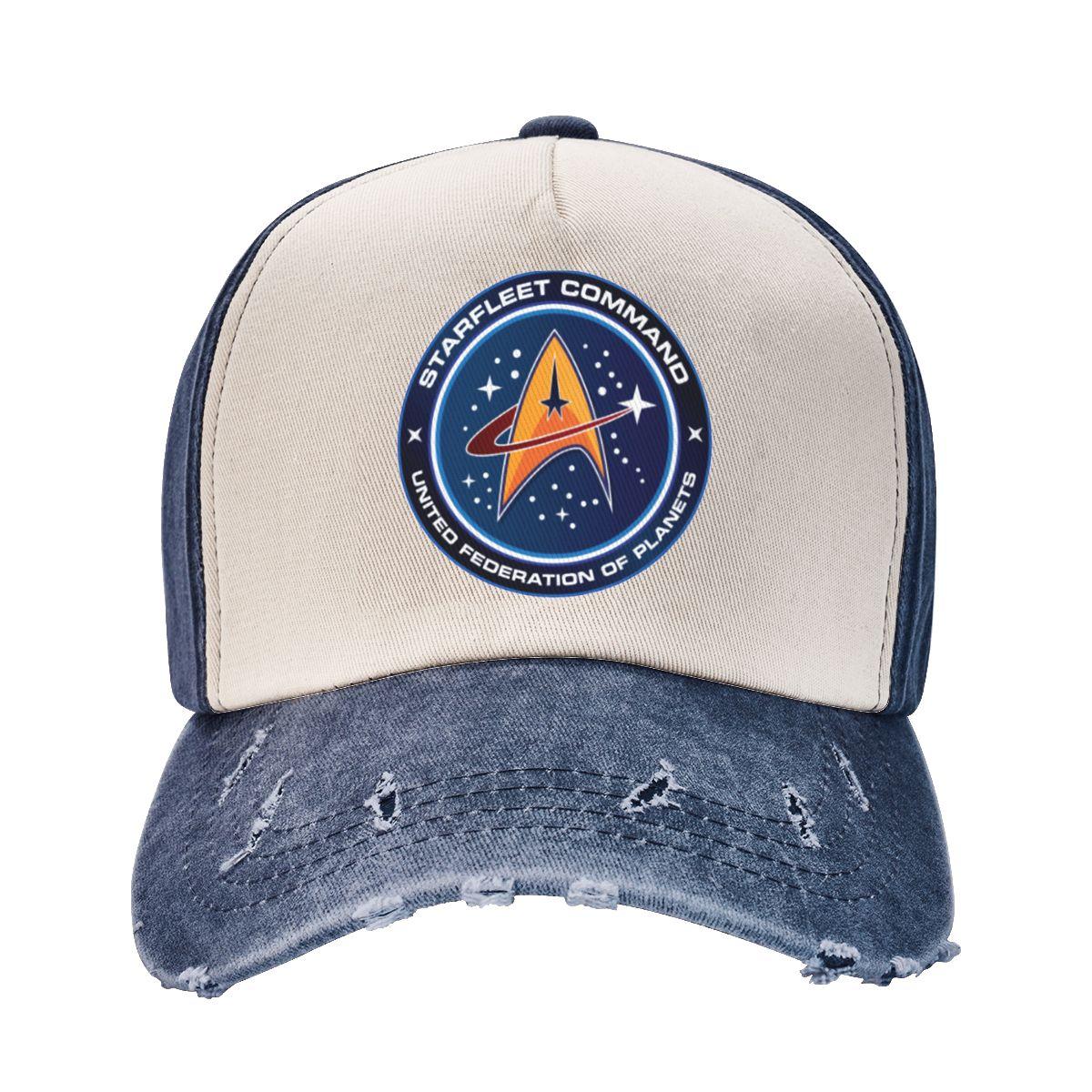 ALLRICK Star Treks Starfleet Trucker Hats Accessoires Retro Distressed Cotton Baseball Cap Voor Unisex Verstelbaar One Size