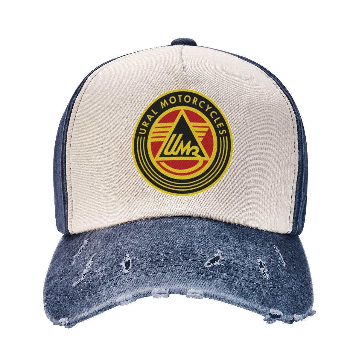 ALLRICK Baseball Caps Ural Motorfietsen Logo Accessoires Unisex Vintage Distressed Washed Snapback Hoed One Size