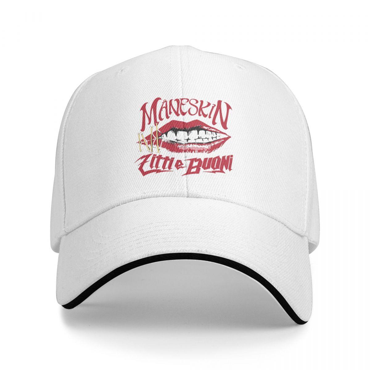 WHITE NOVA Maneskin Zitti E Buoni Baseball Cap Outfits Stijlvolle Snapback Cap Unisex Stijl Dagelijks Zomer Verstelbare pasvorm One Size