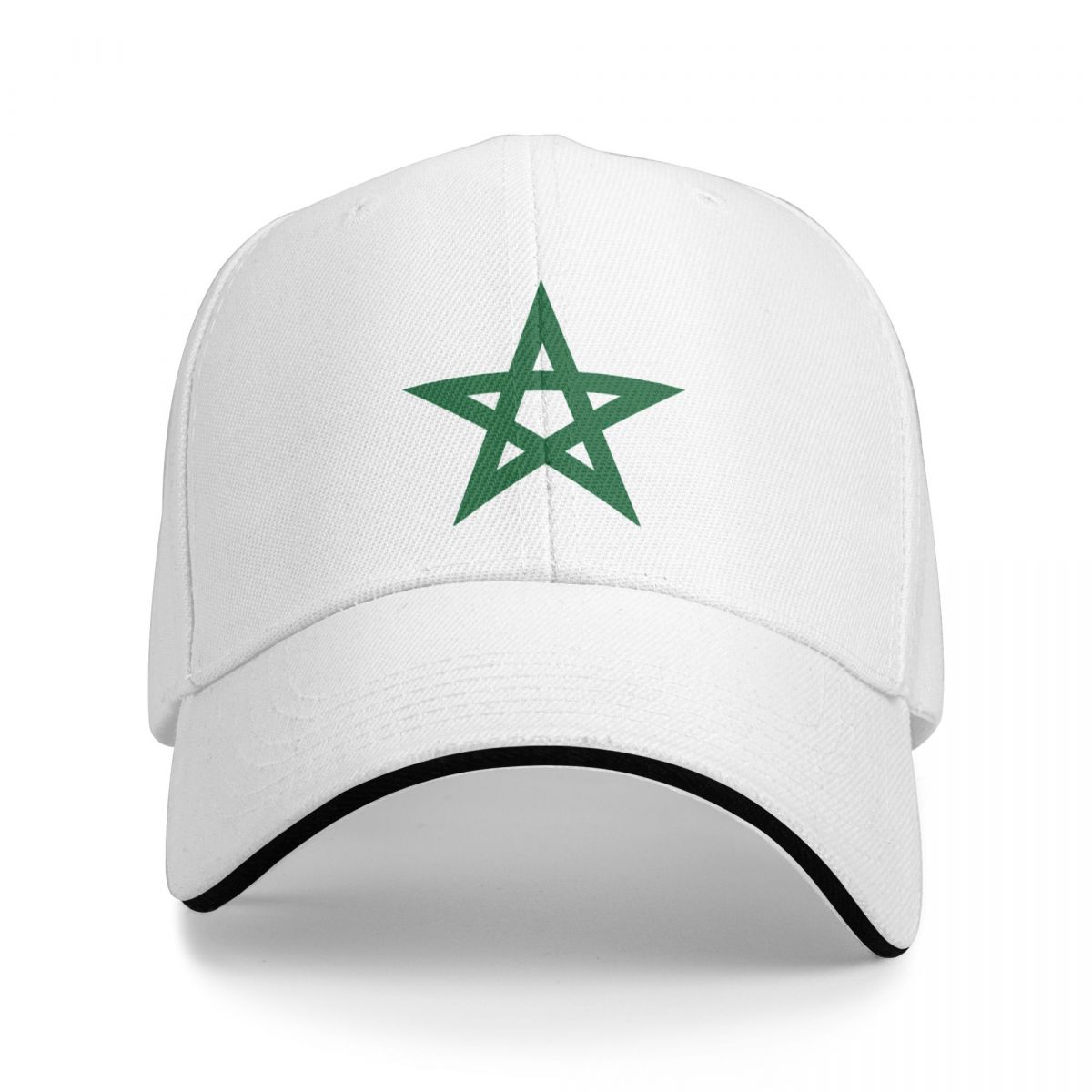 WHITE NOVA 2023 Nieuwe Collectie Baseball Caps Marokko Vlag Merch Accessoires Hoed Unisex Stijl Golf Cap One Size