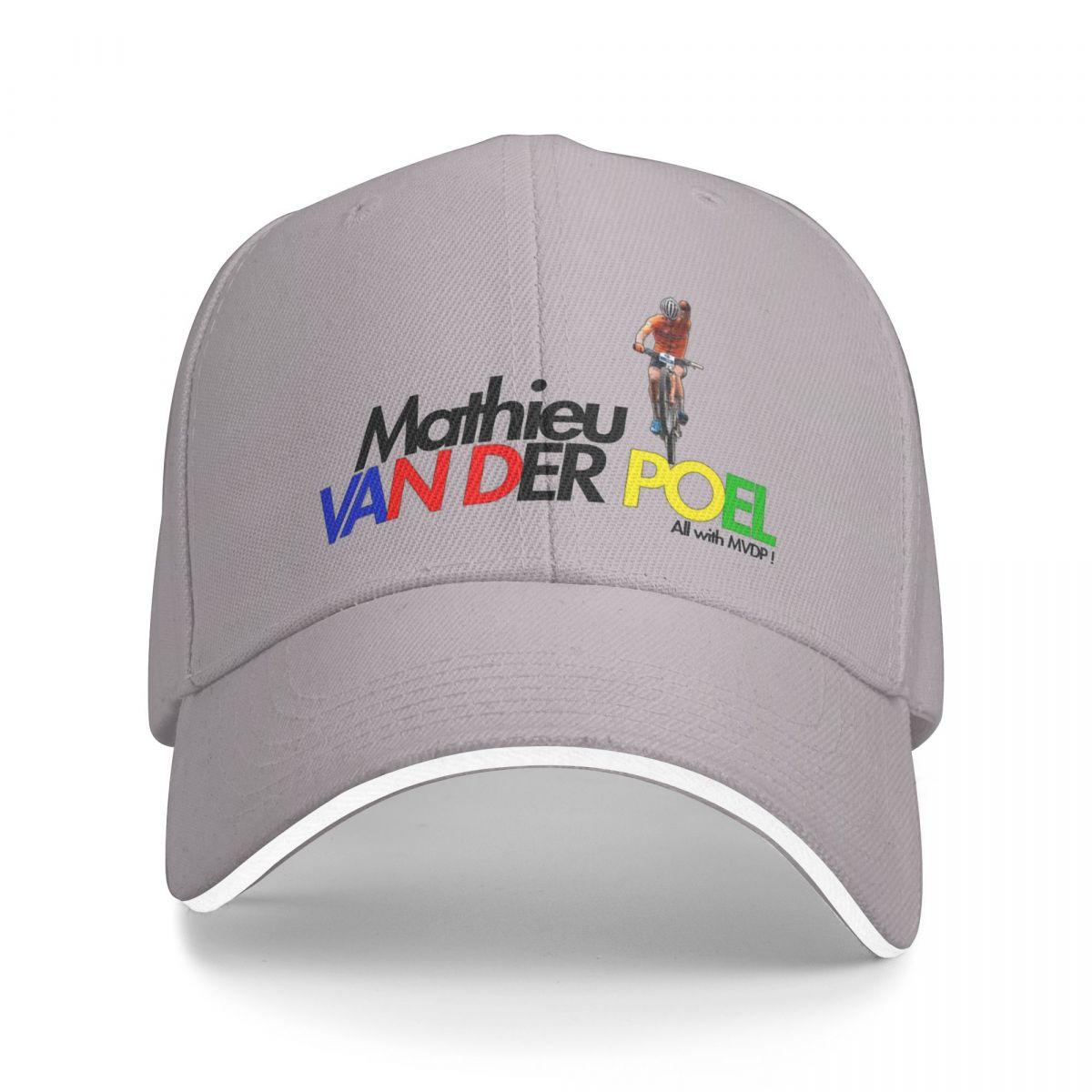 WHITE NOVA Mathieu Van Der Poel Allemaal met MVDP Golfpet Accessoires Stijlvolle zonnepet Unisex-stijl Dagelijks Alle seizoenen Reizen One Size