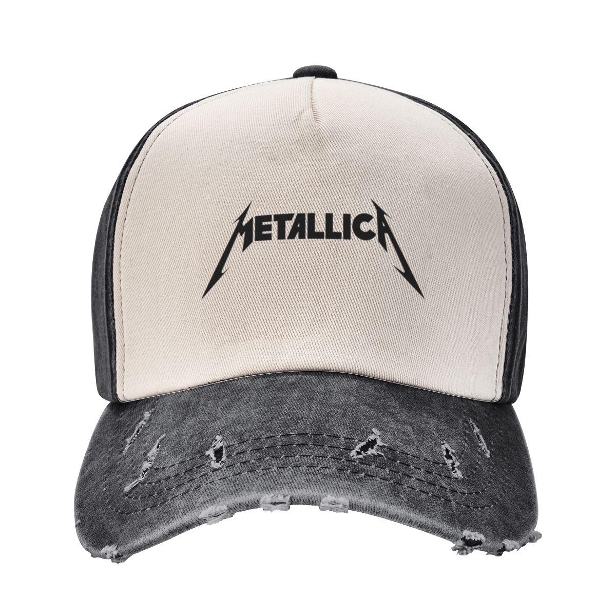 WHITE NOVA Metallicas Baseball Caps Accessoires Casual Distressed Denim Heavy Metal Band Casquette Unisex Outdoor Zomer Caps Hoed One Size
