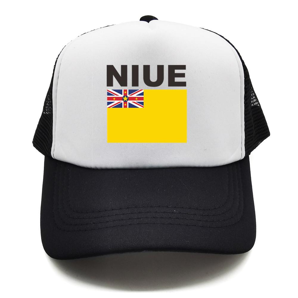 BIPIPOP Niue Trucker Cap Zomer Unisex Cool Land Vlag Hoed Baseball Caps Unisex Outdoor Mesh Net Caps