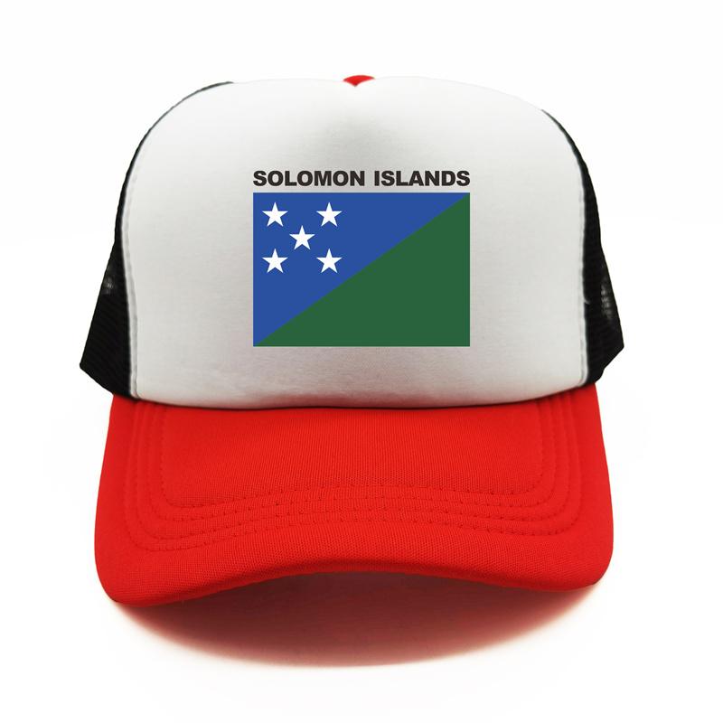 BIPIPOP Salomonseilanden Trucker Cap Zomer Unisex Cool Land Vlag Hoed Baseball Caps Unisex Outdoor Mesh Net Caps