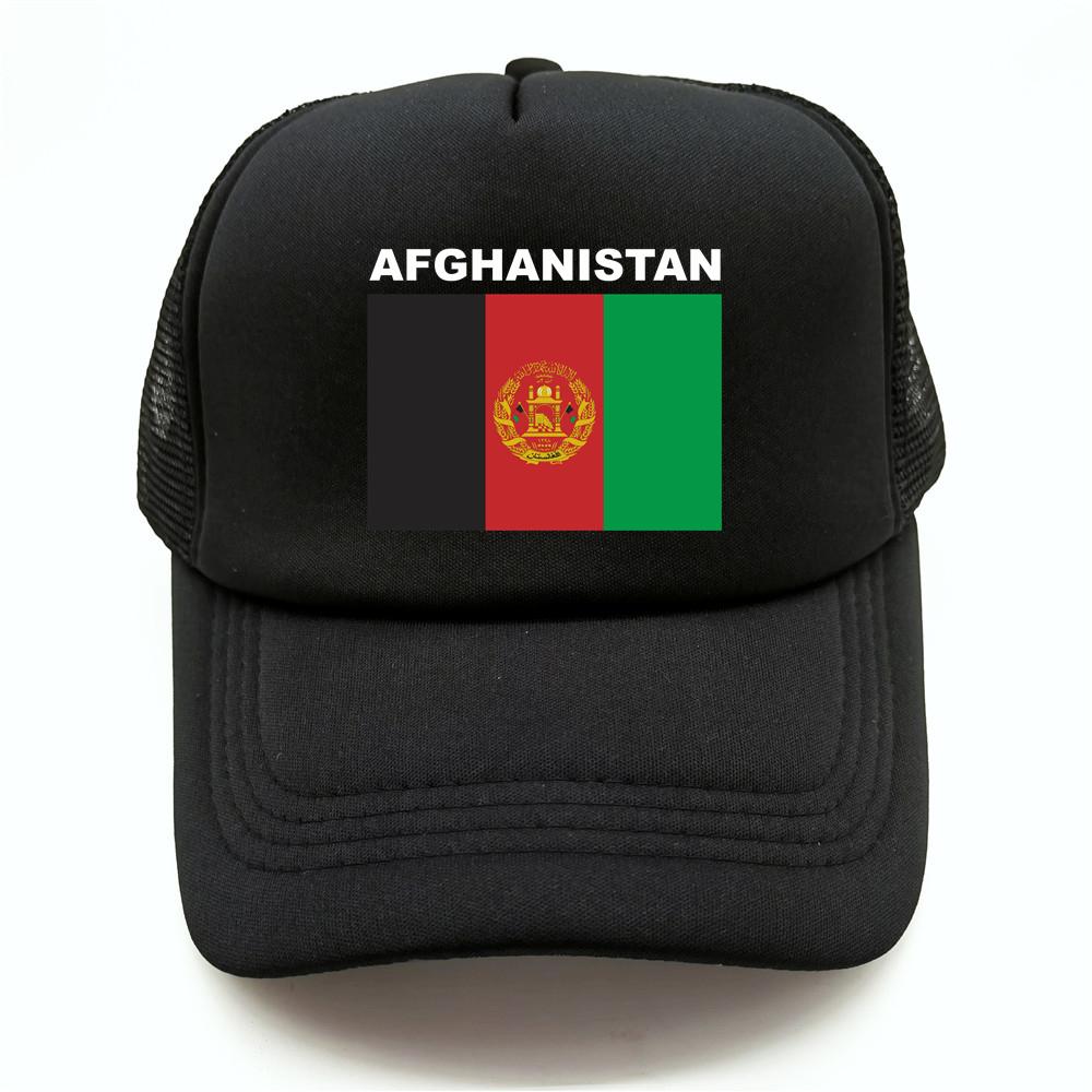 BIPIPOP Afghanistan Trucker Cap Unisex Dames Cool Afghanistan Vlag Hoed Baseball Cap Unisex Mesh Net Caps