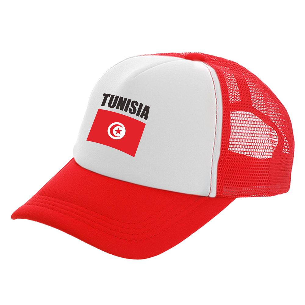 BIPIPOP Tunesië Trucker Cap Unisex Cool Tunesië TUN TN Hoed Baseball Cap Coole Zomer Unisex Mesh Net Caps