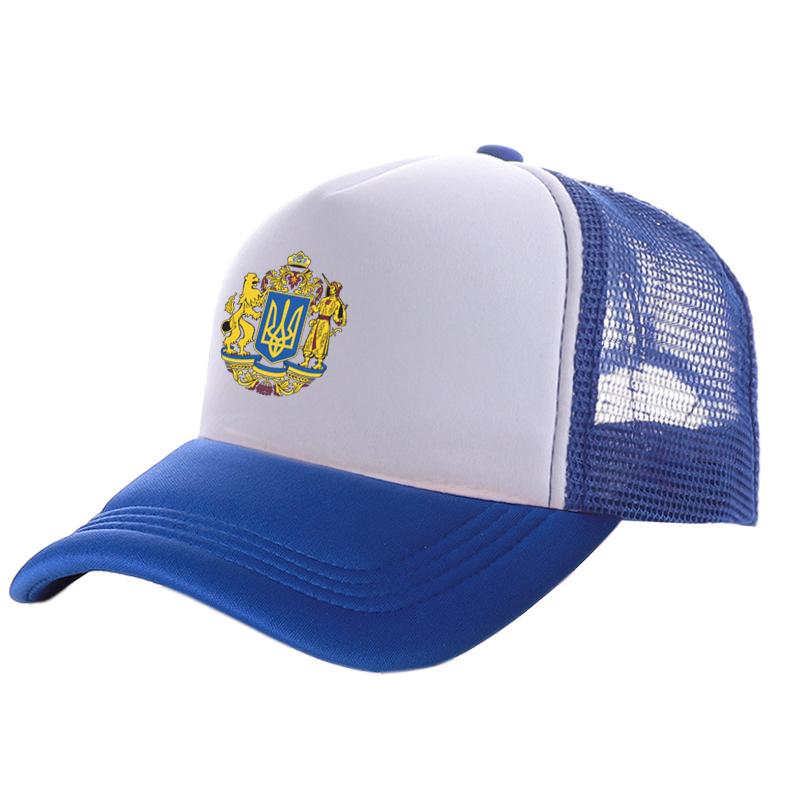 BIPIPOP Oekraïne Tryzub Trucker Cap Cool Unisex Oekraïense Hoed Baseball Caps Zomer Unisex Mesh Net Caps
