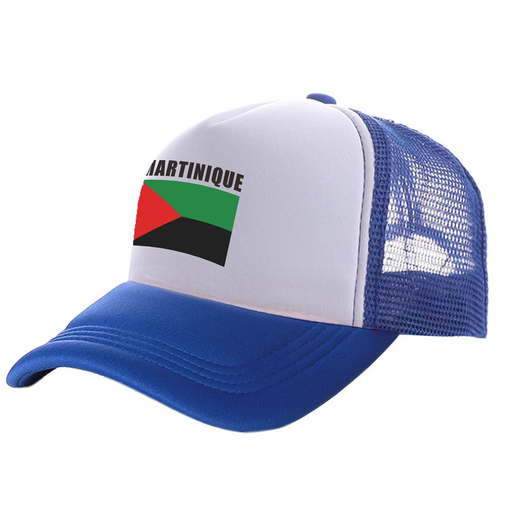 BIPIPOP Martinique Trucker Caps Unisex Land Vlag Hoed Baseball Cap Koele Zomer Unisex Mesh Net Caps