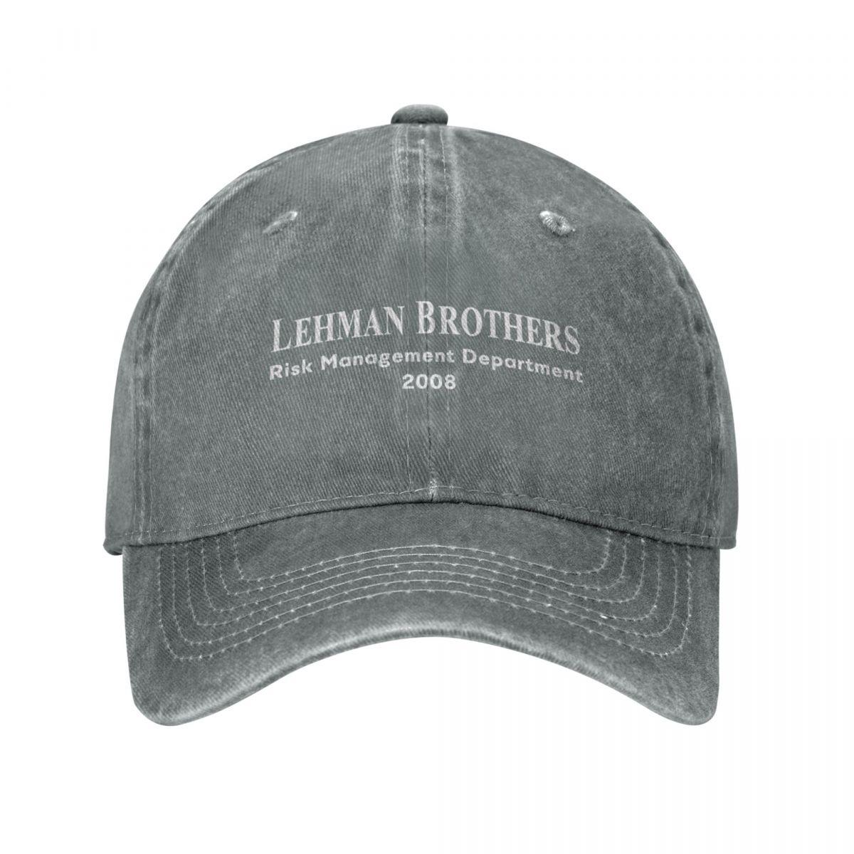 MOVVE Lehman Brothers Risk Management Department 2008Cap Cowboyhoed Streetwear Zonnepet Golfkleding voor dames, unisex