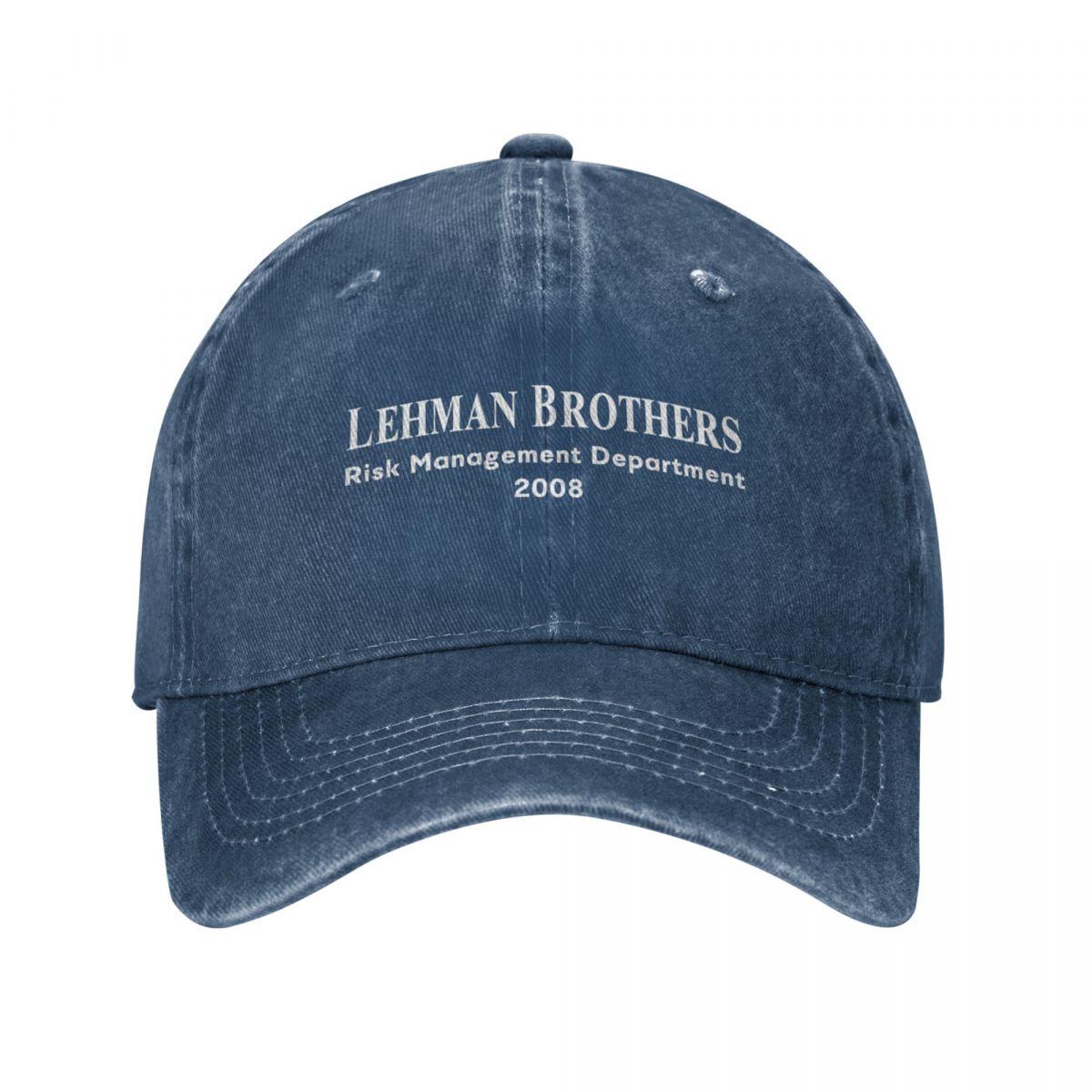 MOVVE Lehman Brothers Risk Management Department 2008Cap Cowboyhoed Streetwear Zonnepet Golfkleding voor dames, unisex