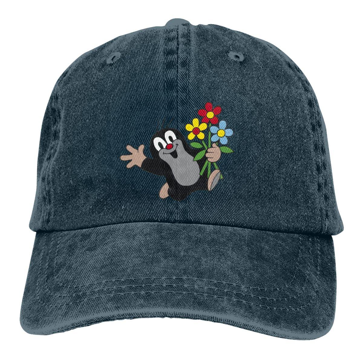 Colorbobble CAP Krtek The Mole Multicolor Hat Peaked Women's Cap Happy Flower Gepersonaliseerde Vizier Bescherming Hoeden One Size