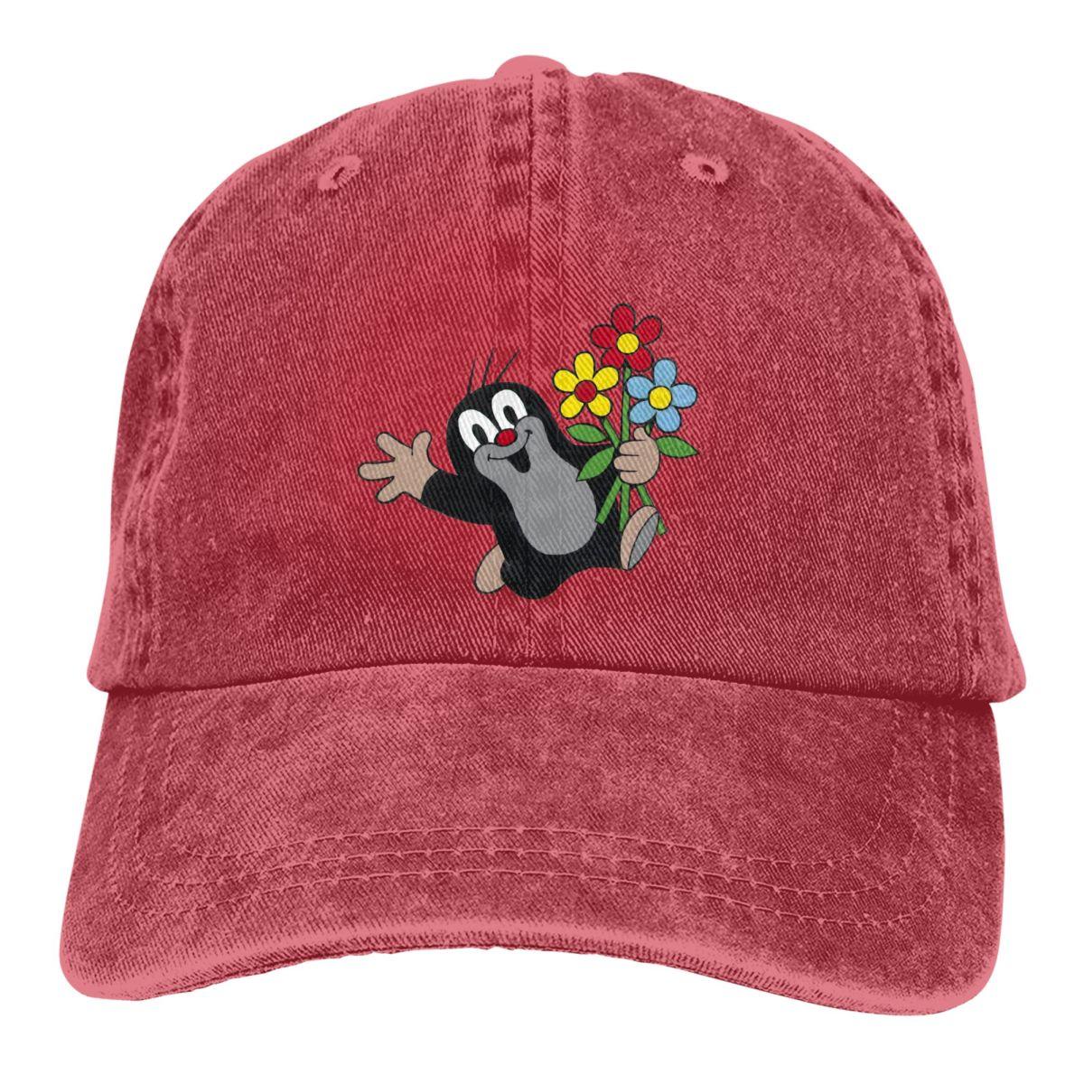 Colorbobble CAP Krtek The Mole Multicolor Hat Peaked Women's Cap Happy Flower Gepersonaliseerde Vizier Bescherming Hoeden One Size
