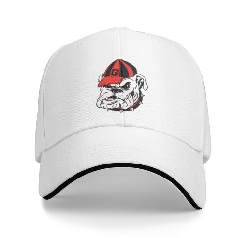 CASUAL LOOK Georgia Bulldogs Logo Unisex Baseball Caps Verstelbare Getailleerde Vintage Denim Hoed One Size