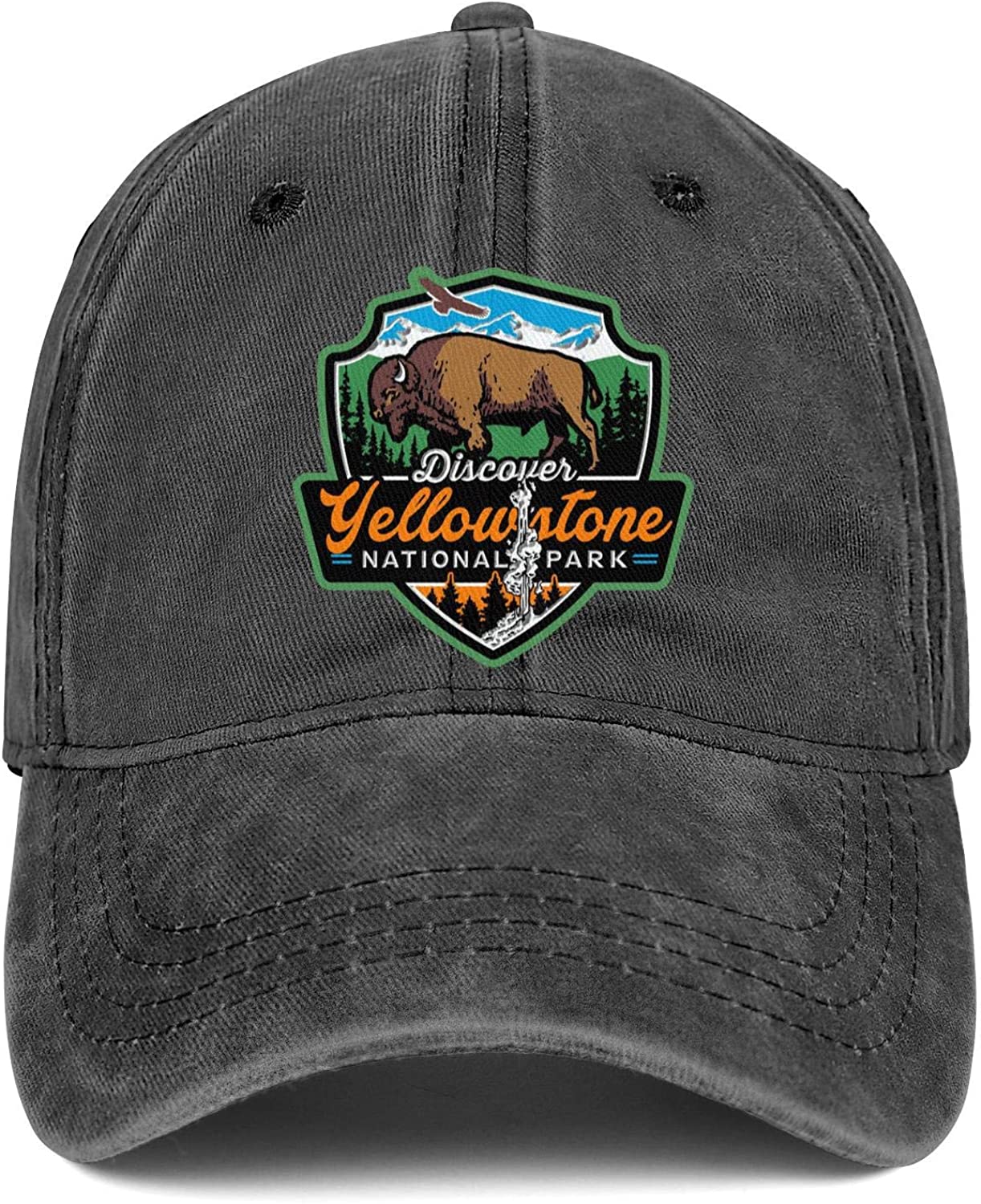 CASUAL LOOK Death Valley National Park Washed Denim Hoed voor Unisex Vrouwen Trucker Hoeden Verstelbare Petten Cowboy Baseball Cap Casual One Size