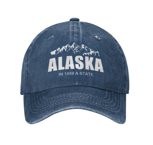 CASUAL LOOK Alaska Rocky Mountains Colorado Baseball Cap Unisex Verstelbare Relaxed Dad Hat voor Unisex Vrouwen Sport Buiten Casual Unisex One Size
