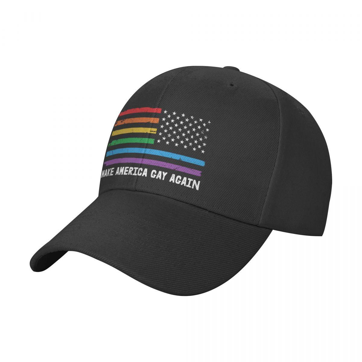 CAUSALXI Make America Gay Again - Gay Pride Pet baseballpet zonnehoed luxe merk militaire tactische petten Meisjeshoeden Unisex