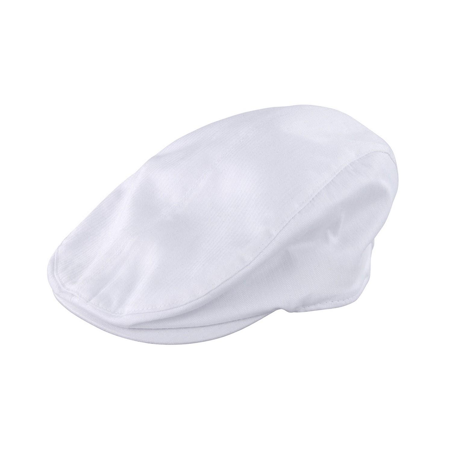 Result Headwear Resultaat Hoofddeksels Unisex Gatsby-pet voor volwassenen S-M wit