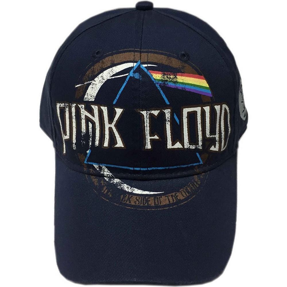 Pink Floyd Unisex volwassen donkere kant van de maan honkbalpet One Size marineblauwe kleur