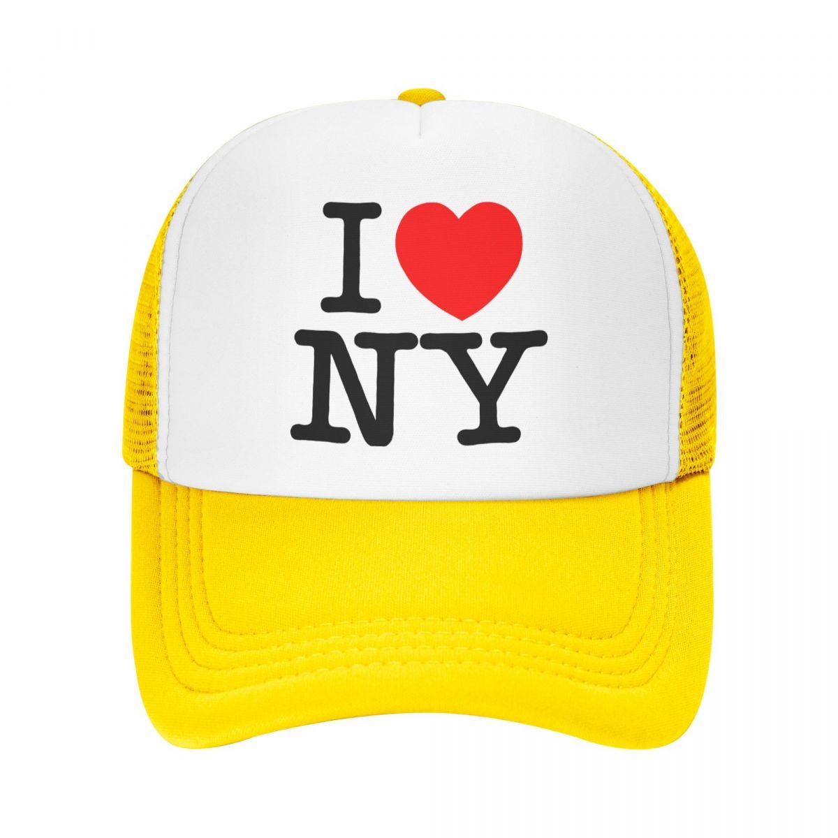 BIPIPOP I Love NY New York Unisex Cap Casual Plain Baseball Cap Verstelbare Snapback Trucker Hoeden Voor Vrouwen Unisex Adjustable