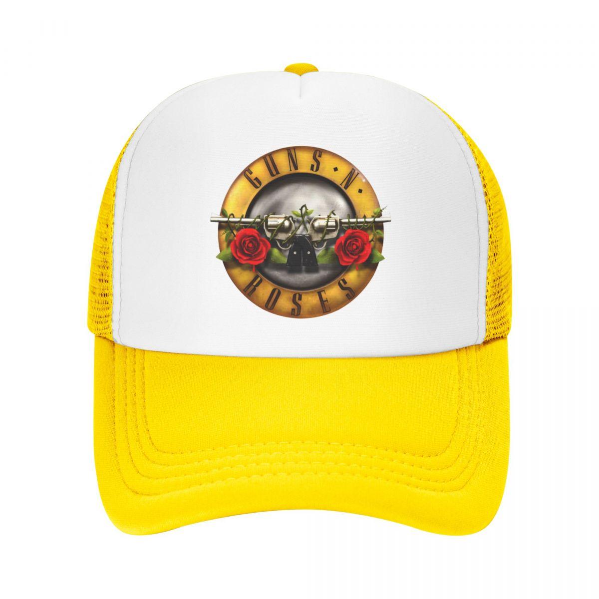 BIPIPOP Guns N Roses Casual Plain Mesh Baseball Cap de metalen band Verstelbare Snapback Hoeden Voor Vrouwen Unisex Dad Trucker Hoeden Adjustable