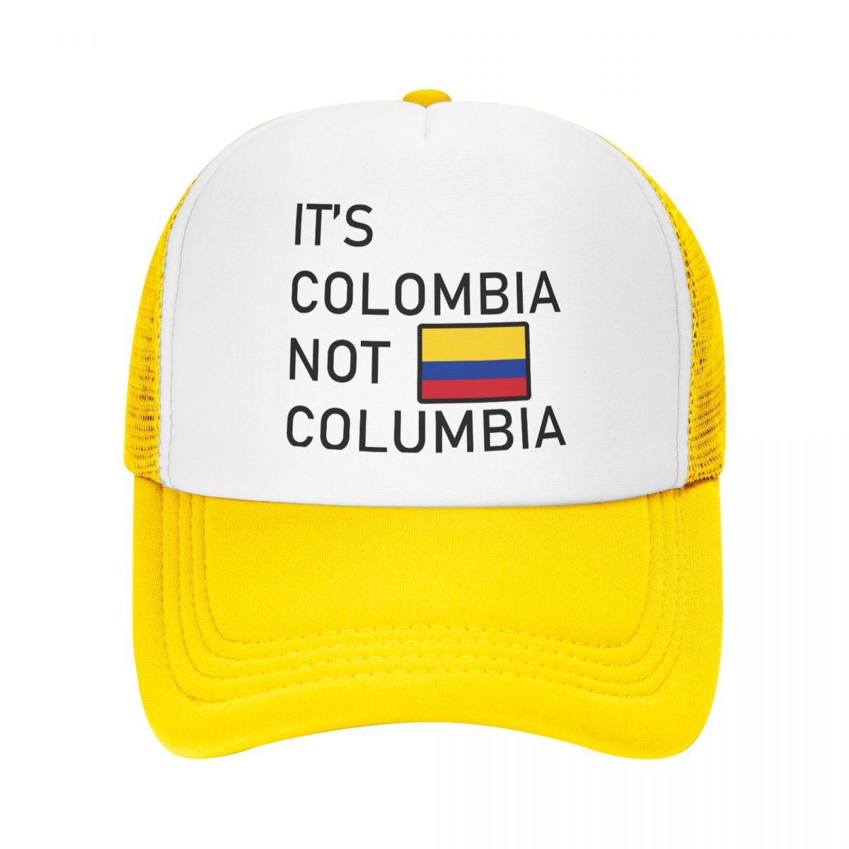 BIPIPOP Het is Colombia Not Columbia Baseball Caps Unisex Snapback Hoeden liefhebbers Trucker Caps Dames Ademend Mesh Vizierbeenderen Adjustable