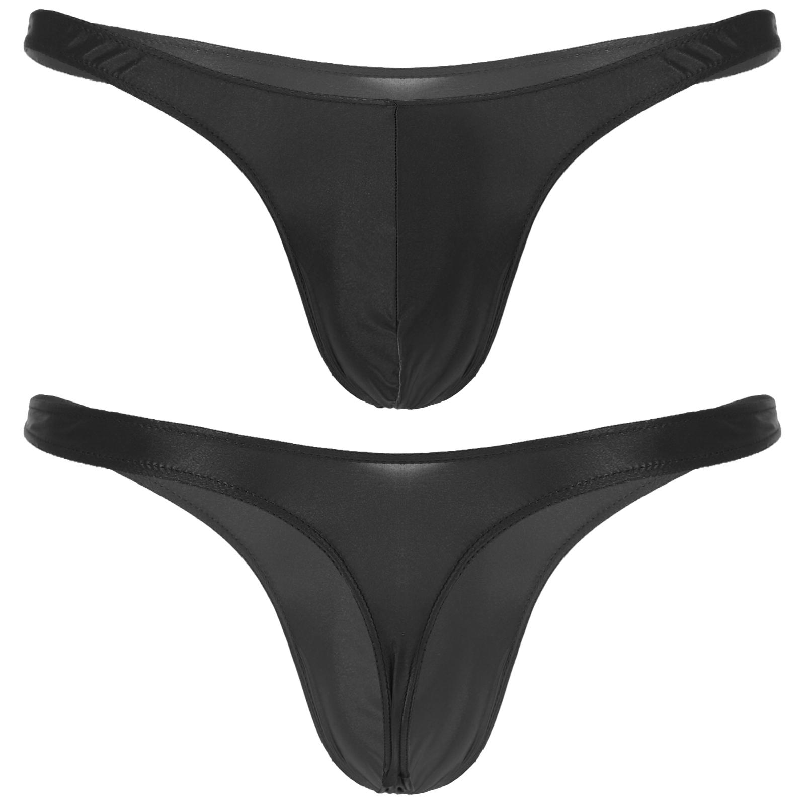 Sxiwei Badkleding Heren Zwempak Glanzend Uitstulping Pouch Strings Mini Bikini Ondergoed Lage Taille Slips Ondergoed Badkleding Badslips Onderbroeken XL