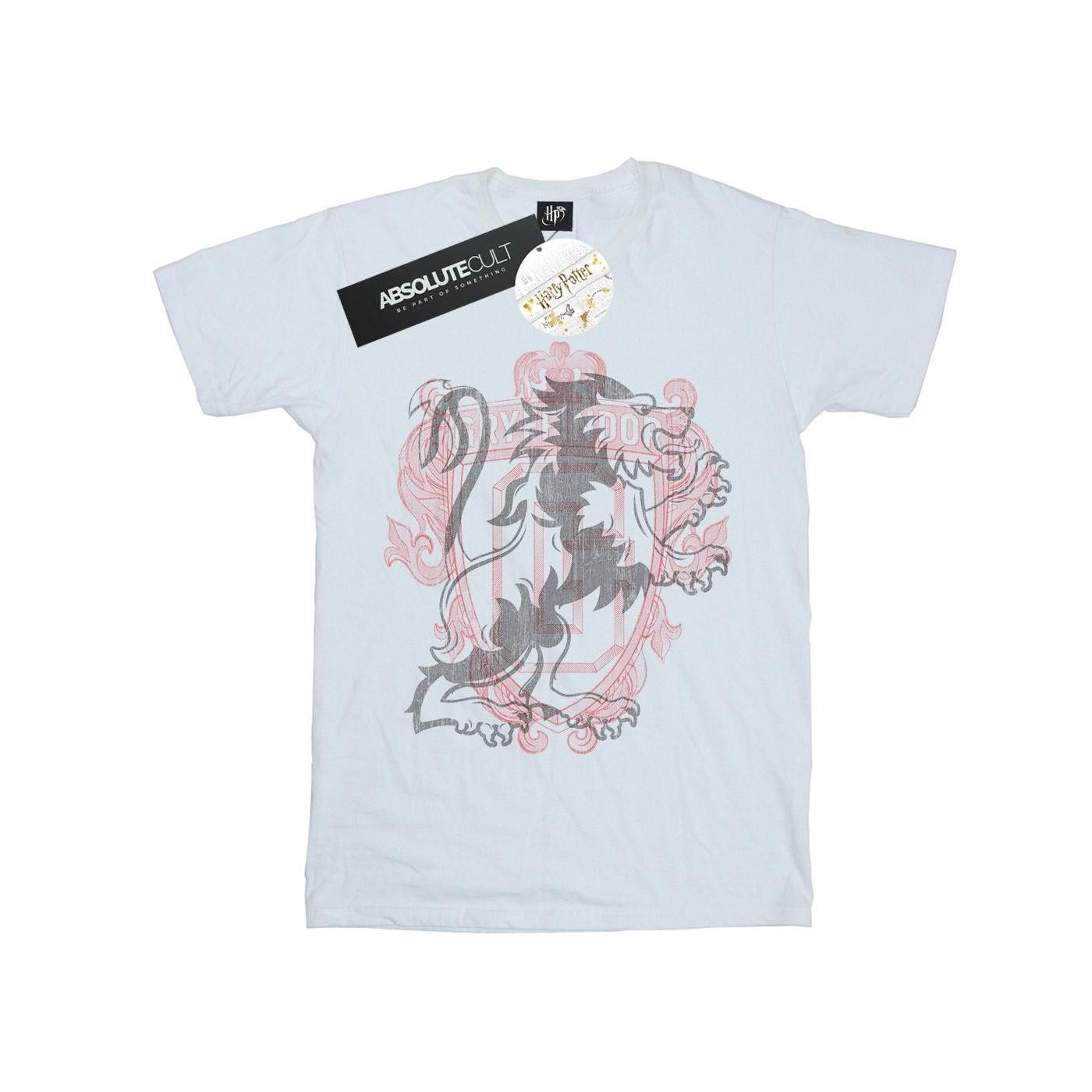 Harry Potter jongens Griffoendor Lion Crest T-shirt 12-13 wit