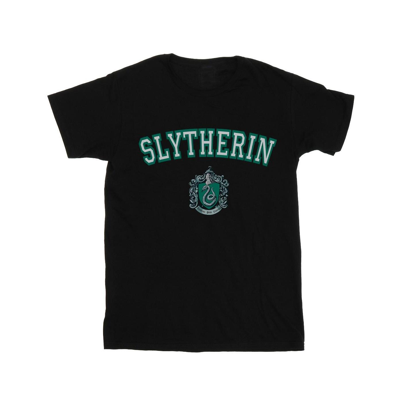 Harry Potter jongens Zwadderich Crest T-shirt 12-13 zwart