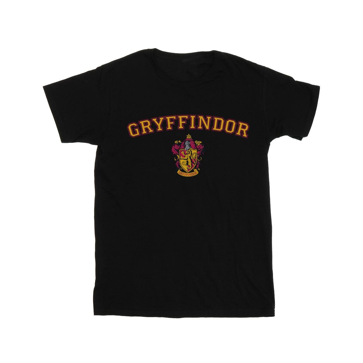 Harry Potter jongens Griffoendor Crest T-shirt 12-13 zwart