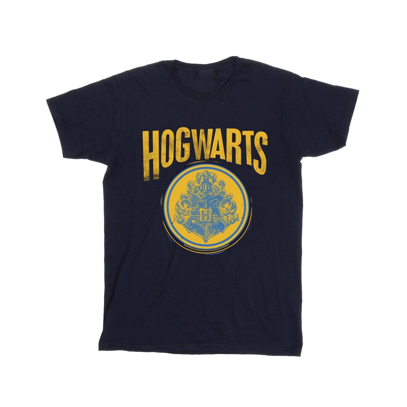 Harry Potter jongens Zweinstein Circle Crest T-shirt 9-11 Years marineblauwe kleur