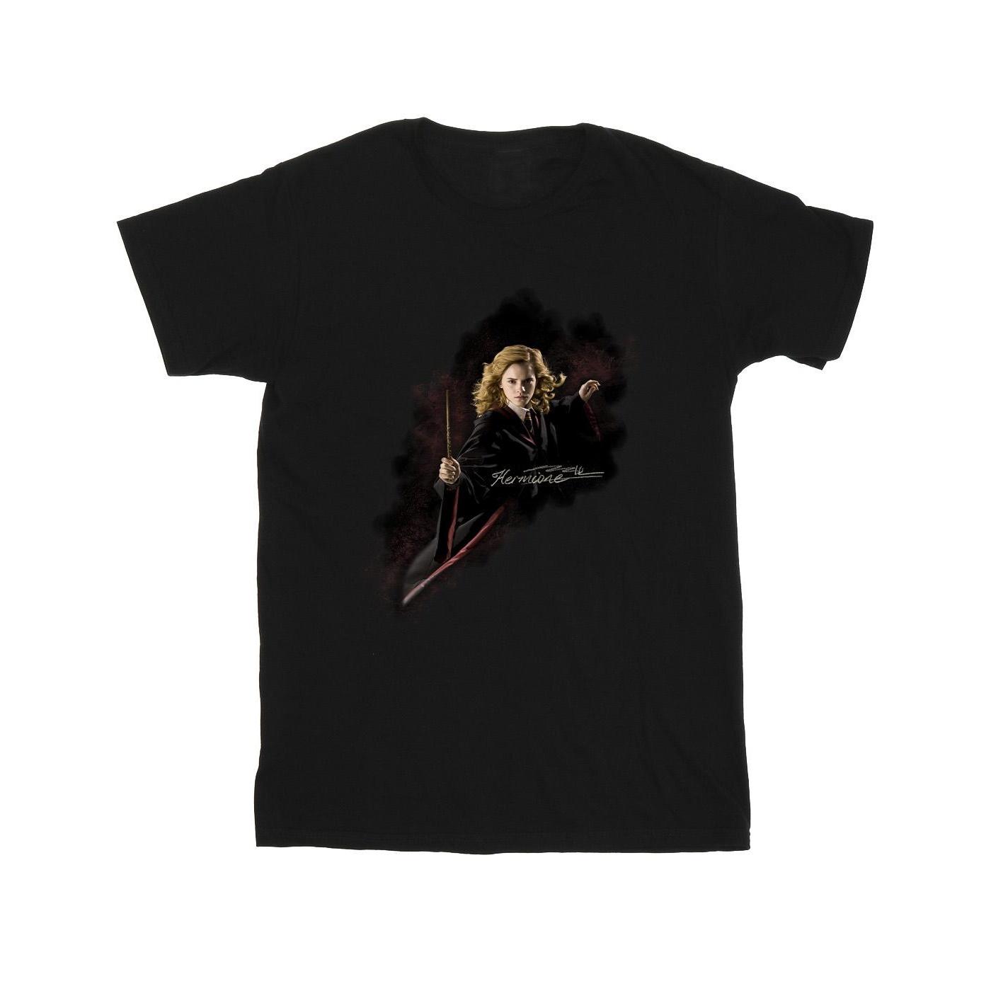 Harry Potter jongens Hermelien vechten als een meisje T-shirt 12-13 zwart