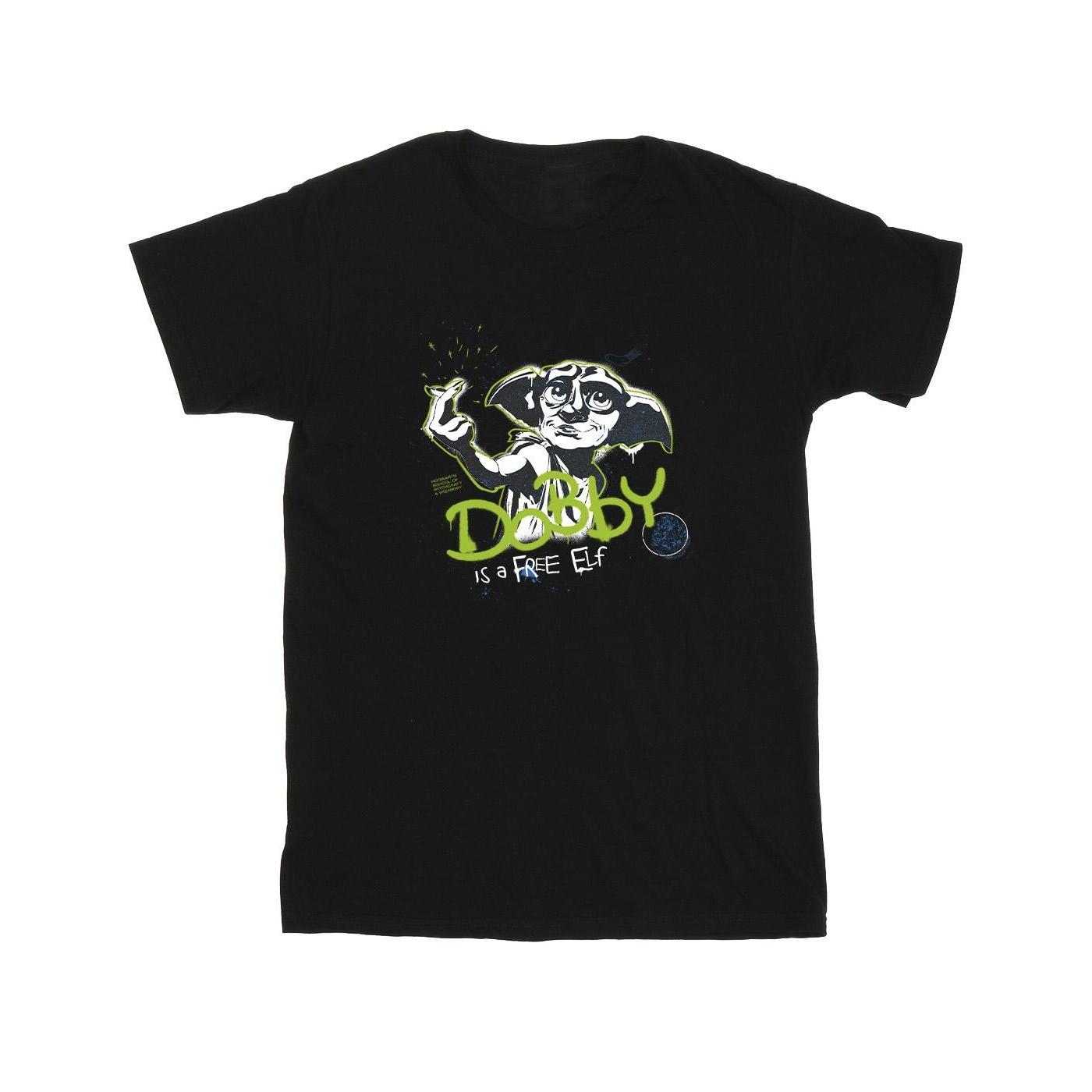 Harry Potter Boys Dobby A Free Elf T-shirt 12-13 zwart