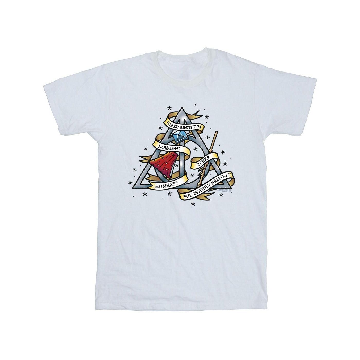 Harry Potter jongens de Relieken van de Dood T-shirt 7-8 Years wit