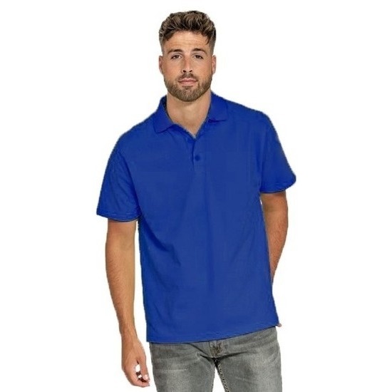 Lemon & Soda Poloshirt kobalt blauw -