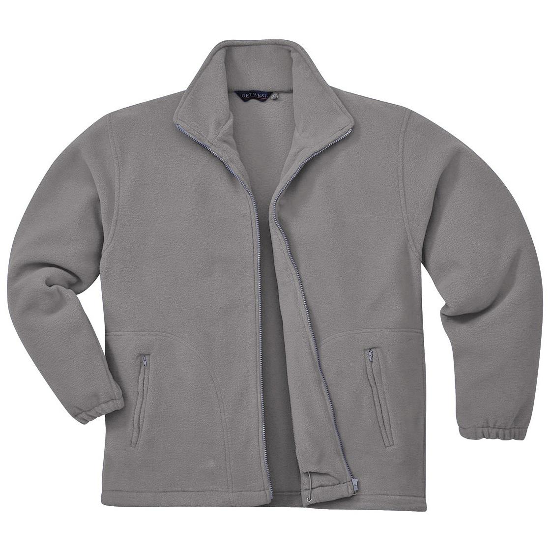 Portwest Heren Argyll Zware Fleece Anti-Pill Jas (F400) L grijs