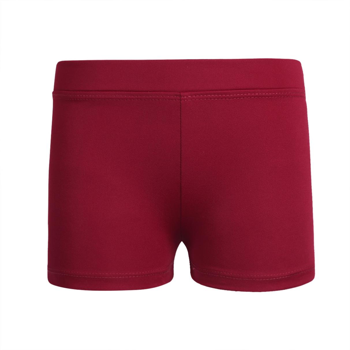 YONGHS Sportshorts voor kinderen, meisjes, yoga, atletische dansshorts, fitnesshotpants, hipster-workoutbroeken 15-16 Years