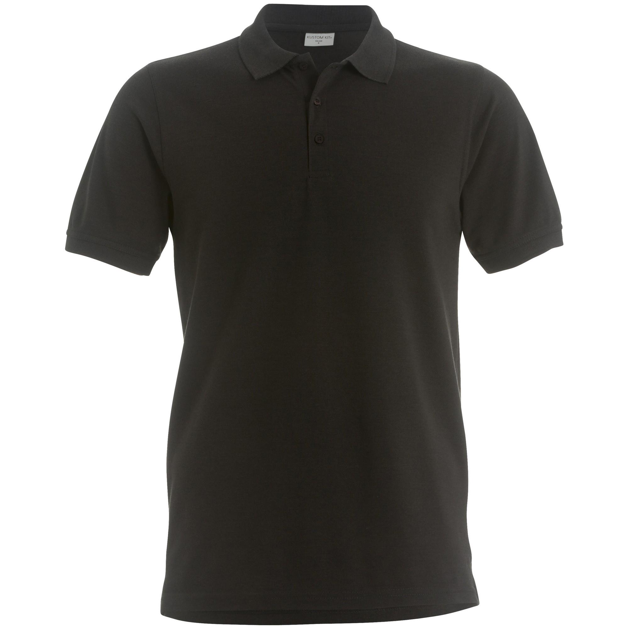 Kustom Kit Klassieke zwaargewicht slim-fit polo voor heren L