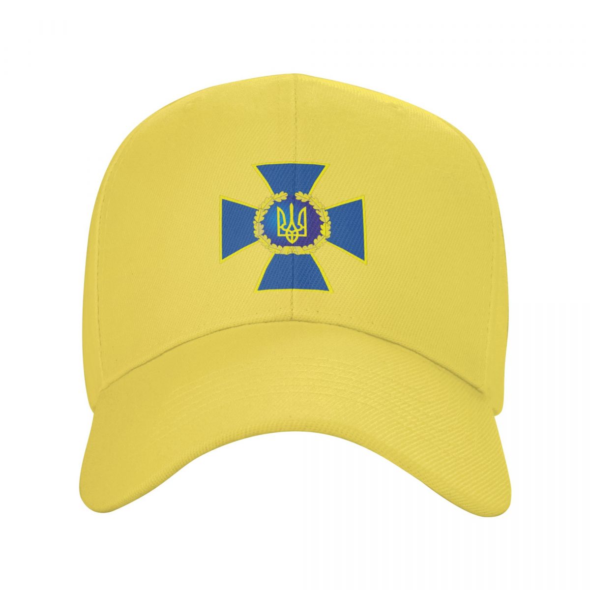 EUROLA Nieuwe veiligheidsdienst van Oekraïne Logo Baseball Cap Unisex Volwassen Oekraïense Trident Cross Verstelbare Vader Hoed Mannen Vrouwen Sport Hoeden Adjustable Cap