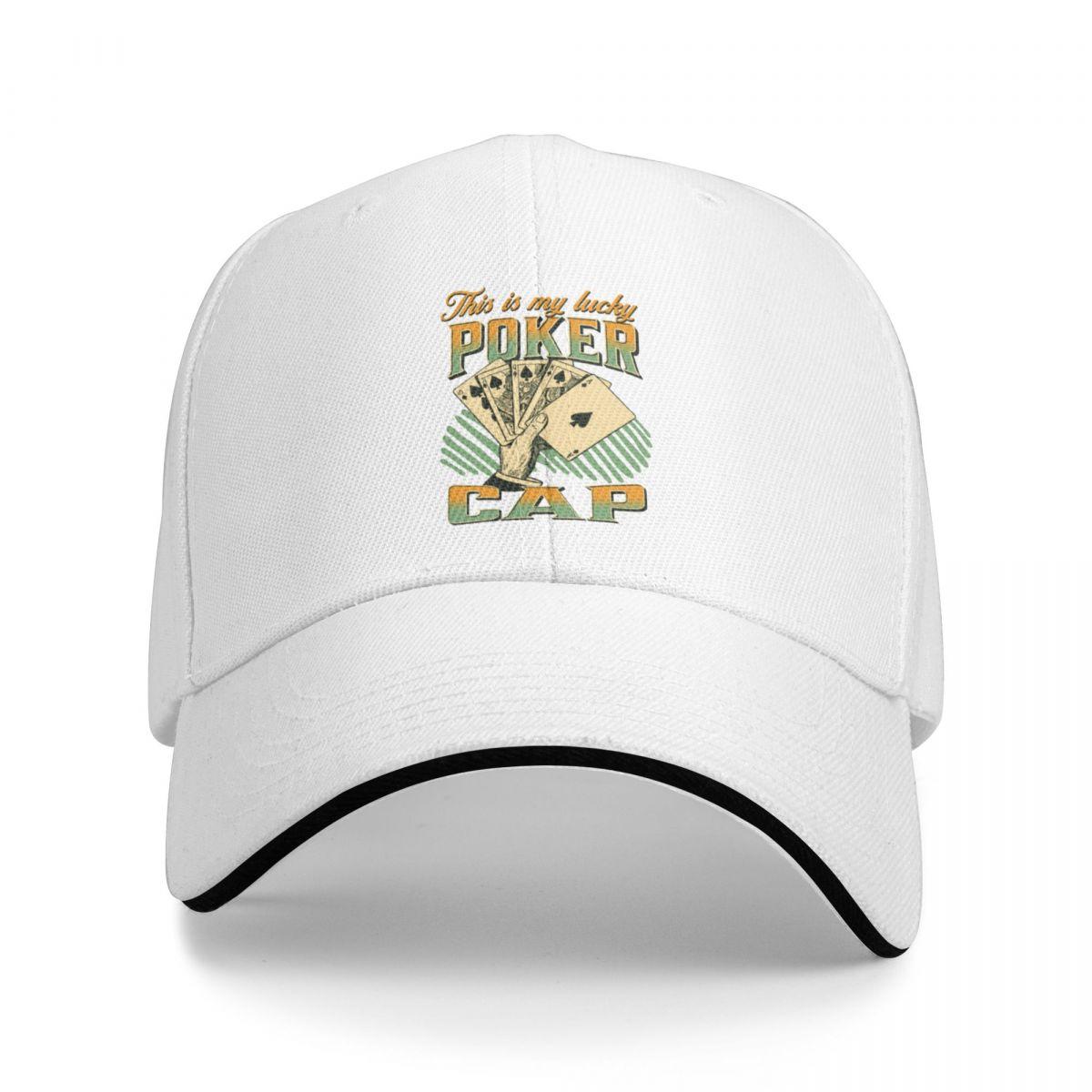 WHITE NOVA Dit is mijn Lucky Poker... Baseballpet Golfpet Hoed Luxe merk Herenpet Dames