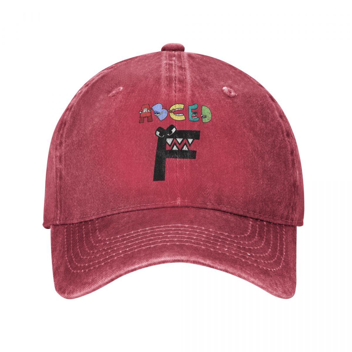 ALLRICK Alfabet Lore F Abc Letter ED Cap Hoeden Unisex Vrouwen Baseball Cap Kerst Jongens Verjaardag Gamer Cowboy Hoeden Bone pet Gorras One Size