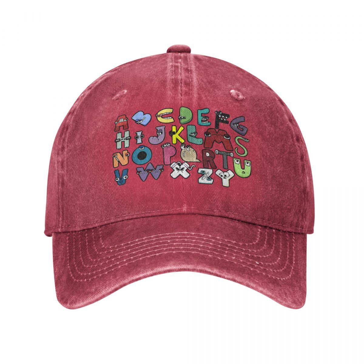ALLRICK Vintage gewassen denim alfabet Lore kostuum voor jongens baseball cap vrouwen unisex hoed verstelbare bijpassende leren 26 letters cap hoeden One Size