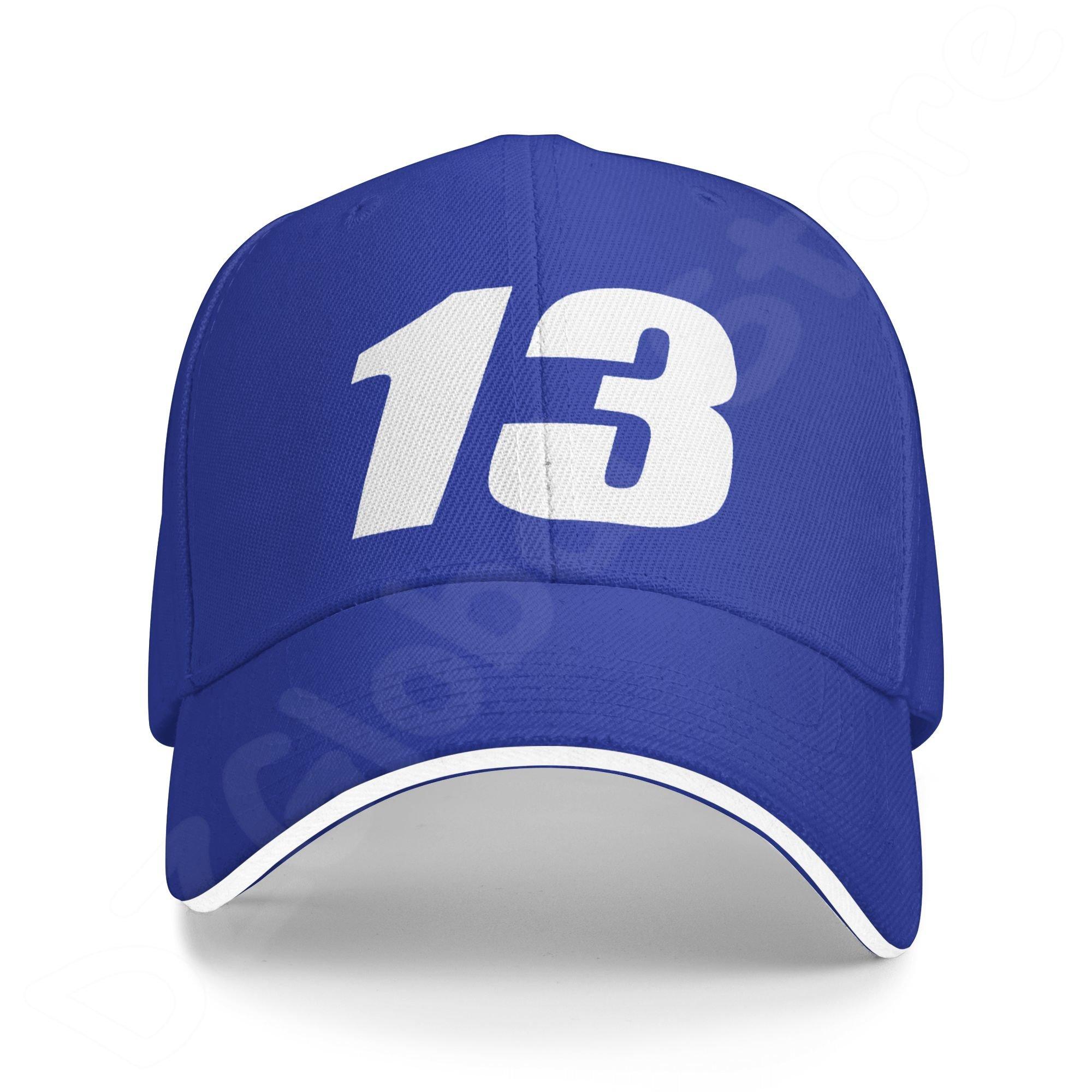 Flowers Fashion Nummer 13 Patroon Mesh Baseball Cap Trucker Hoeden Luxe Casual Cap Zomer Zonbescherming Caps voor Unisex Vrouwen Mode Denim Hoed One Size