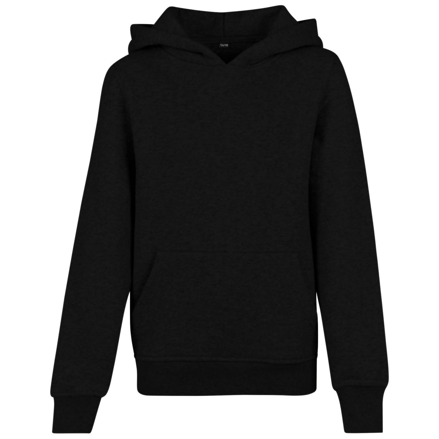 Build Your Brand Bouw uw merk kinder-/kinderhoodie 7-8 Years zwart