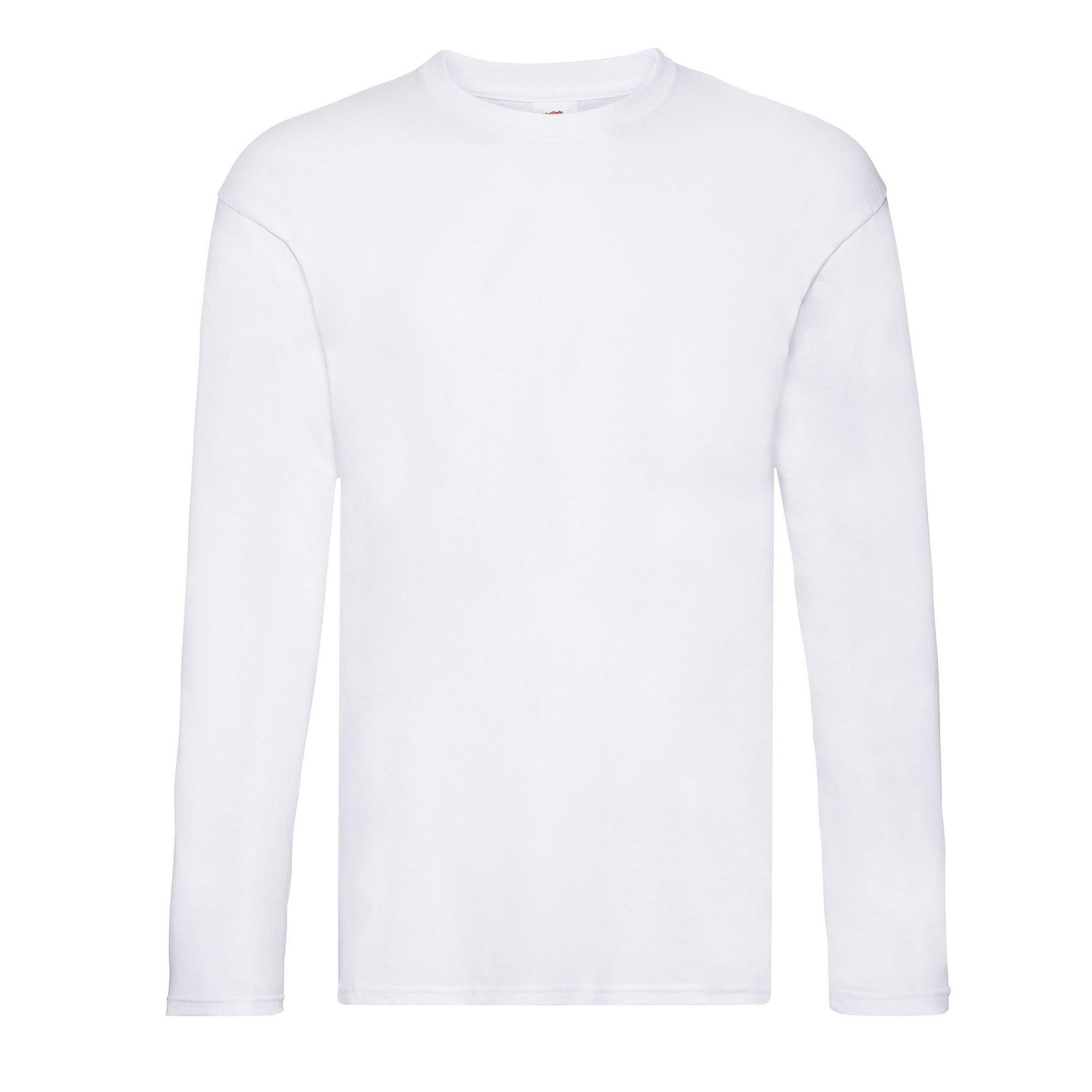 Fruit Of The Loom Heren origineel T-shirt met lange mouwen M