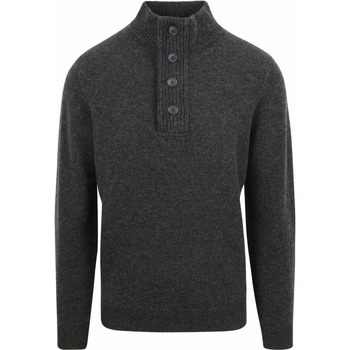 Barbour Sweater  Trui Wol Patch Antraciet
