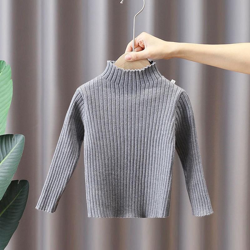 Lawadka Baby Meisjes Hoge Hals Baby Truien Herfst Winter Kinderen Jongens Meisjes Lange Mouw Pure Kleur Gebreide Trui Baby Pullover Truien 150