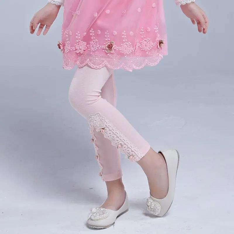 WTEMPO Meisjes leggings Lente en herfst modellen Kinderbroeken Stretchbroeken Buitenkleding Slanke Koreaanse broeken 130